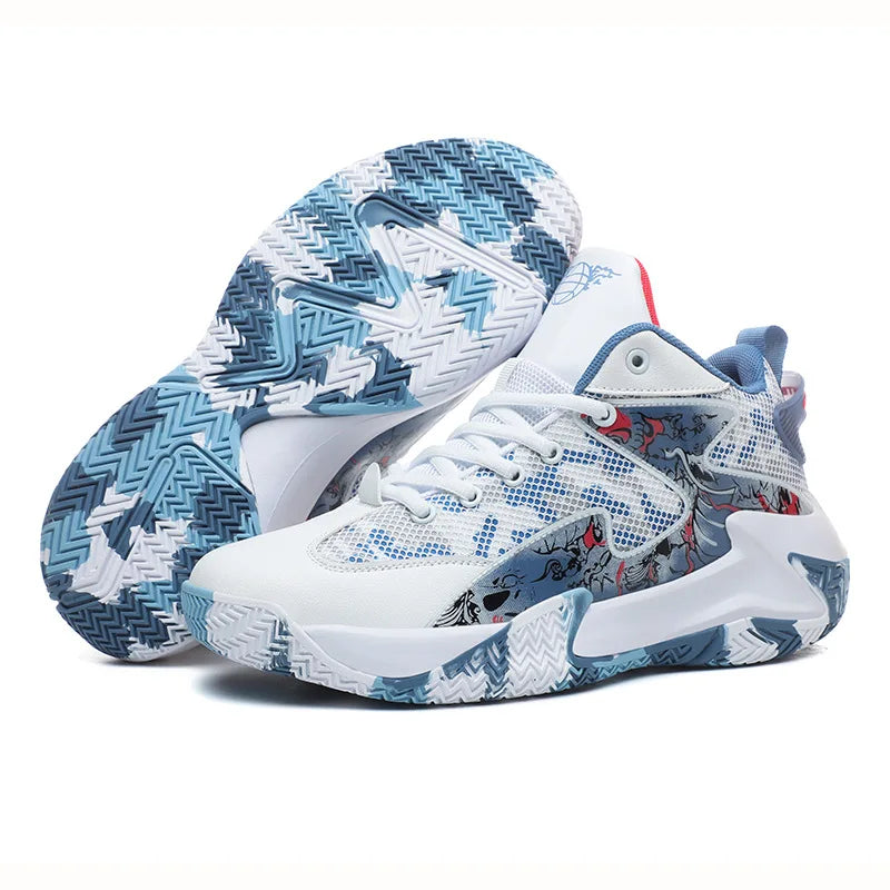 Men's Basketball-Style Athletic Sneakers