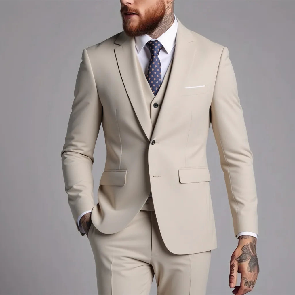 Men's Single-Breasted Business Suit & Blazer Options