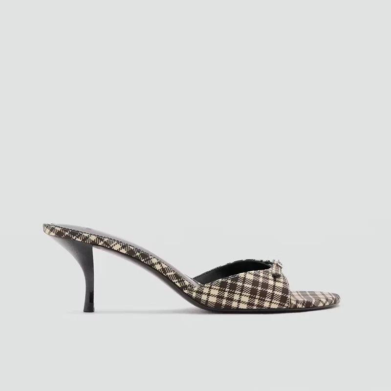 Women's Slim-Heel Open-Toe Mule Sandals