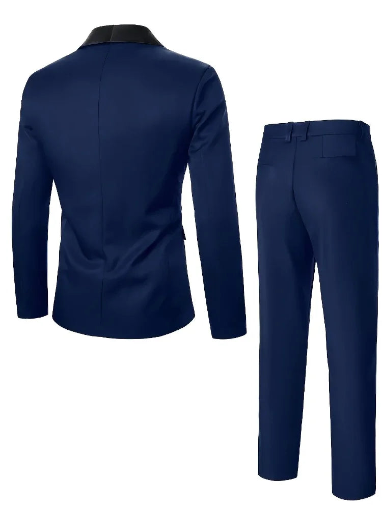 Men's One-Button Two-Piece Suit