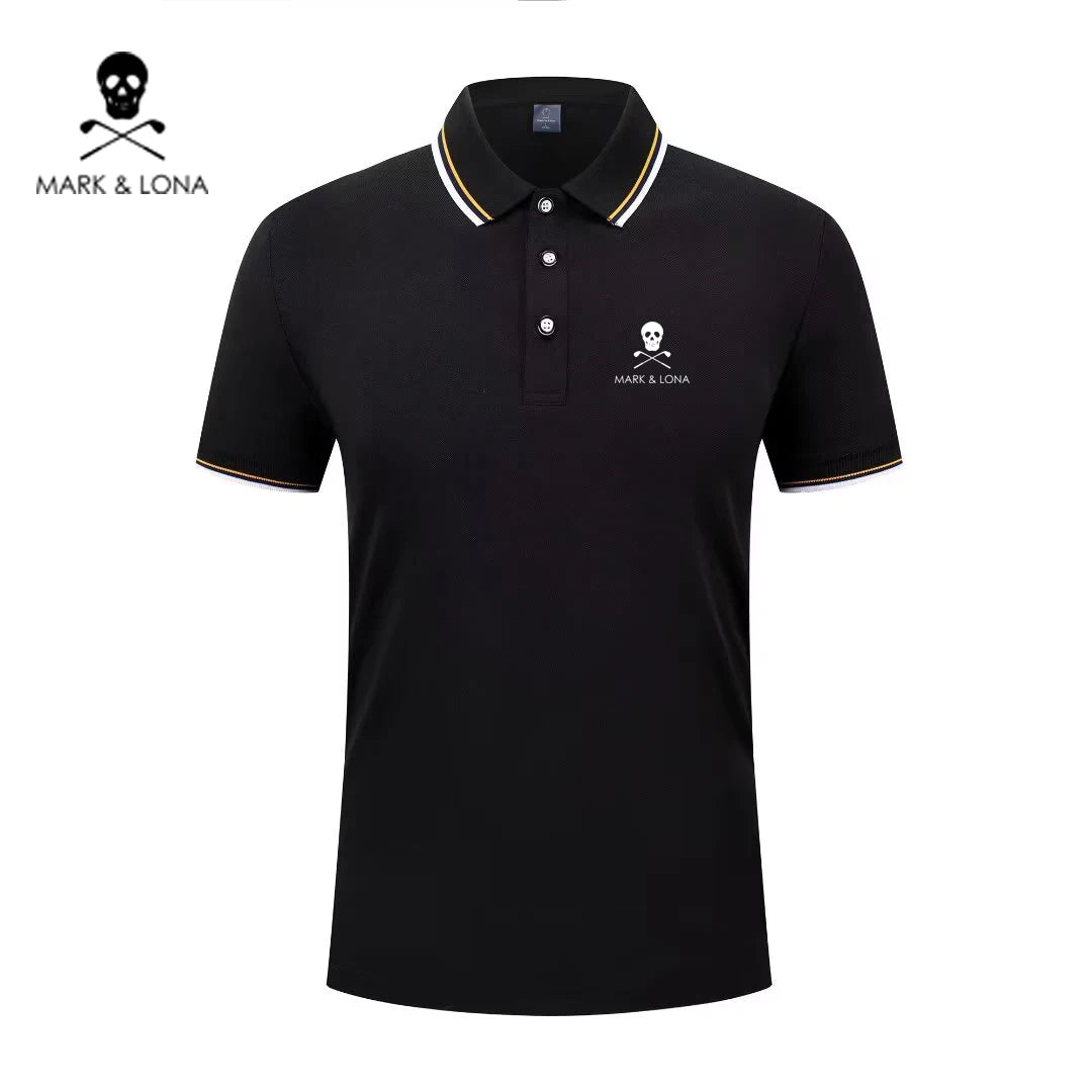 Men's Graphic Print Short-Sleeve Polo Shirt