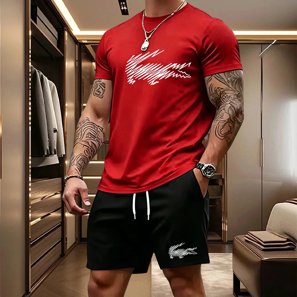 Men's Top & Shorts Set