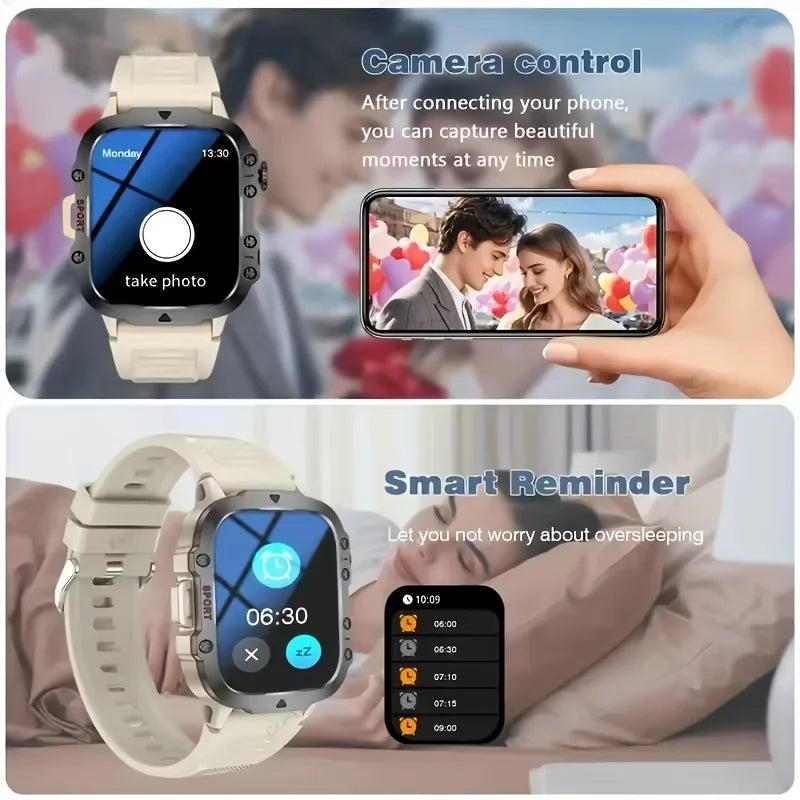 1.83-Inch Calling Smartwatch with Message Alerts