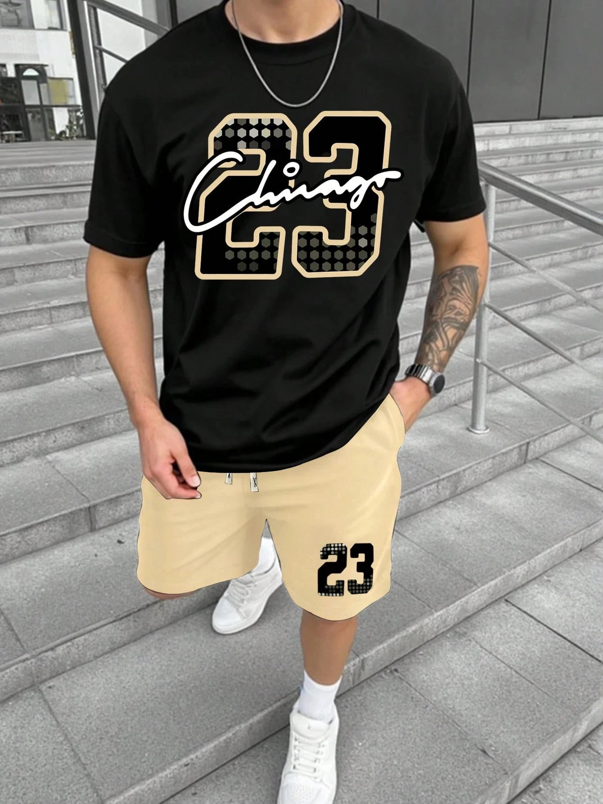 Men's Top & Shorts Set