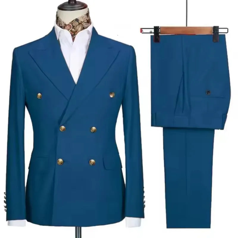 Men's Double-Breasted Blazer & Trouser Set