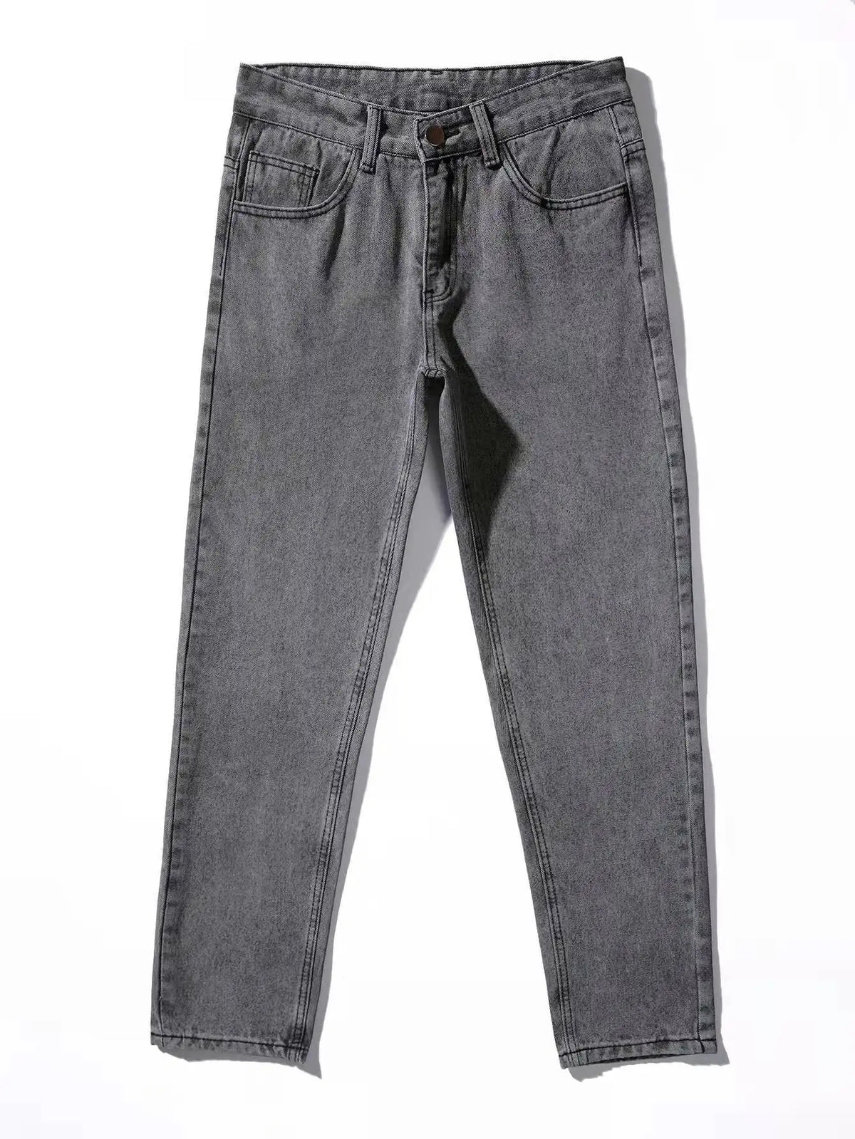 Men's Blue Straight-Leg Stretch Denim Jeans - Lightweight — product view