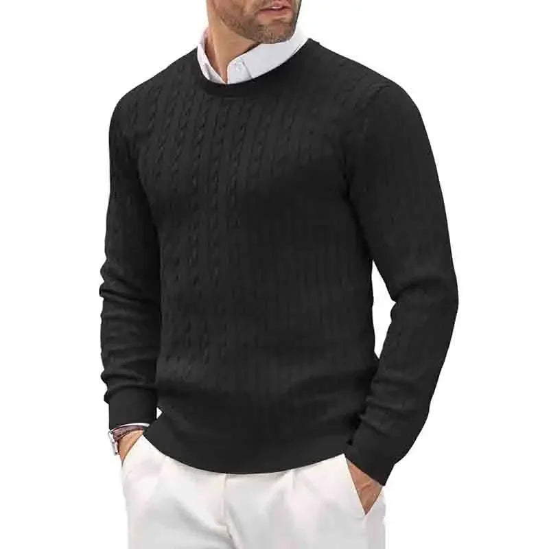 Men's Geometric Print Crew-Neck Sweater
