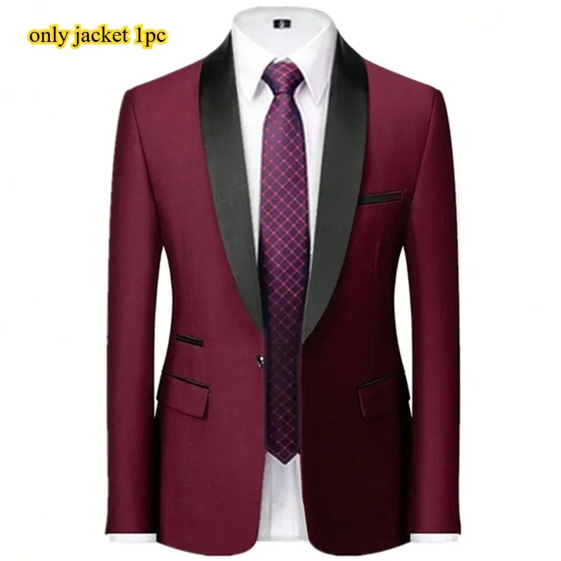 Men's Slim Fit Formal Suit & Blazer Options