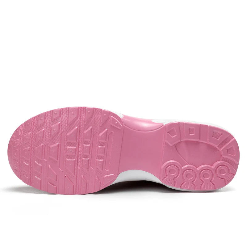 Women's Thick-Sole Mesh Walking Sneakers — product view