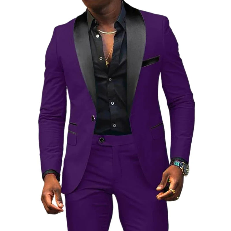 Men's One-Button Blazer & Trouser Set