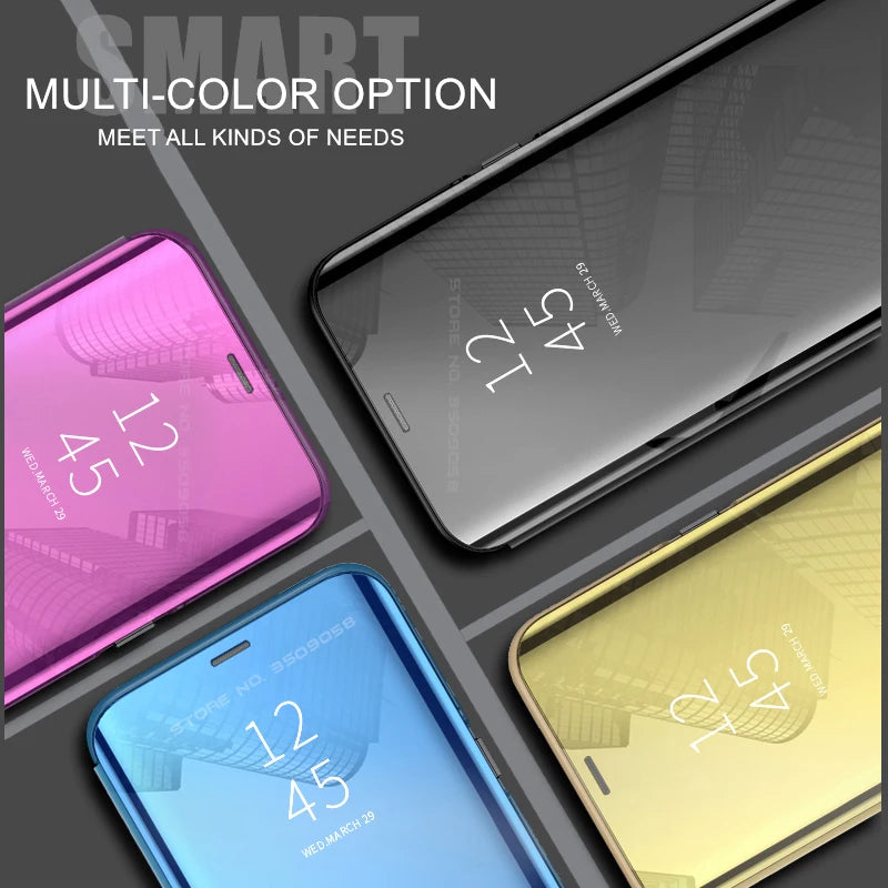 Mirror Flip Phone Case for Samsung Galaxy a51, a71, m40s