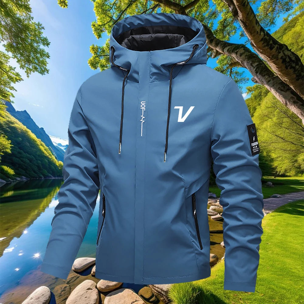 Men's Hooded Zip-Up Jacket