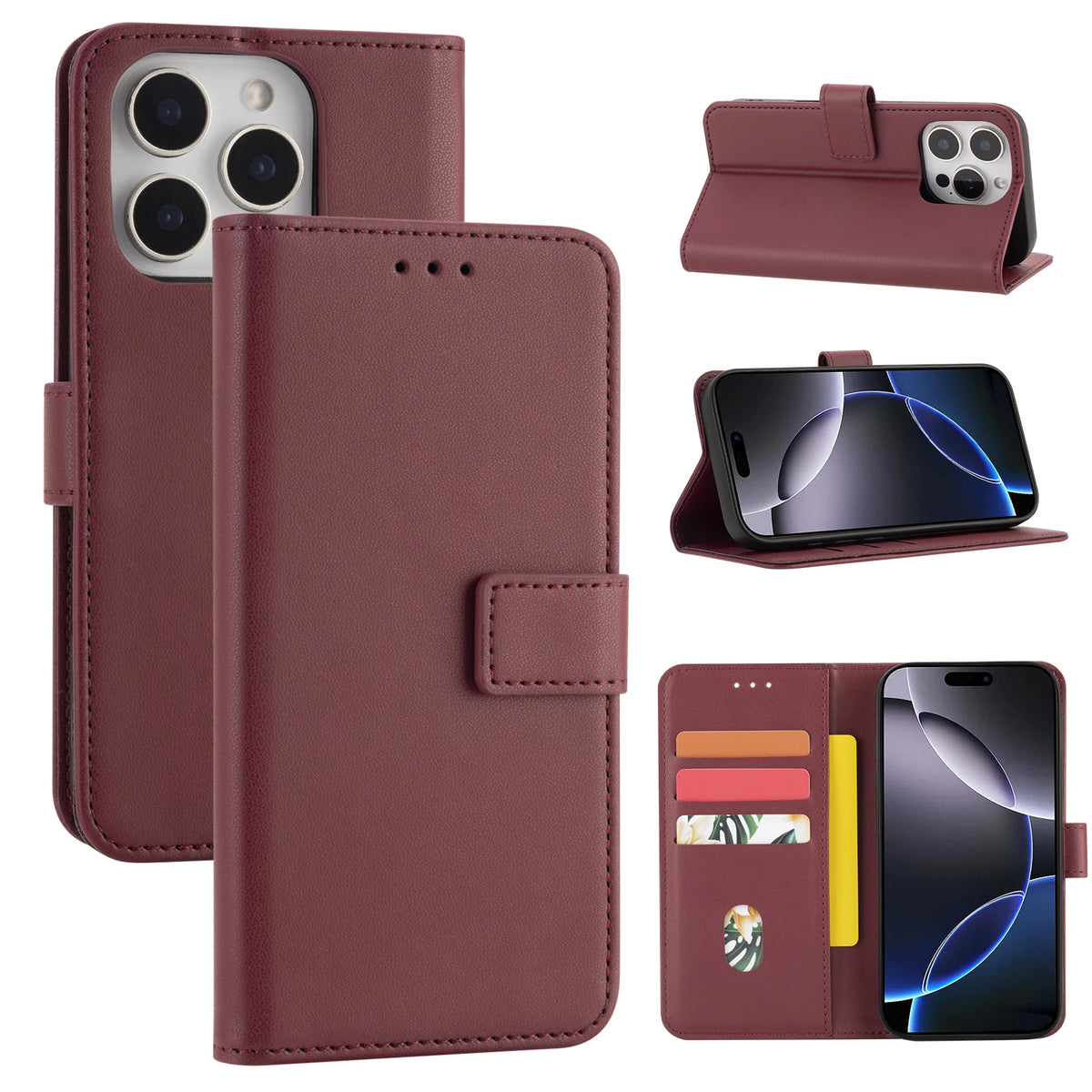 Classic Flip Wallet Phone Case for iPhone SE (2020), iPhone SE (2022), iPhone 13, iPhone 12 Pro, iPhone 15 Plus, iPhone 13 mini, iPhone 16e, iPhone 12 mini, iPhone XR, iPhone XS, iPhone 13 Pro Max, iPhone 13 Pro, iPhone 14 Plus & More Models