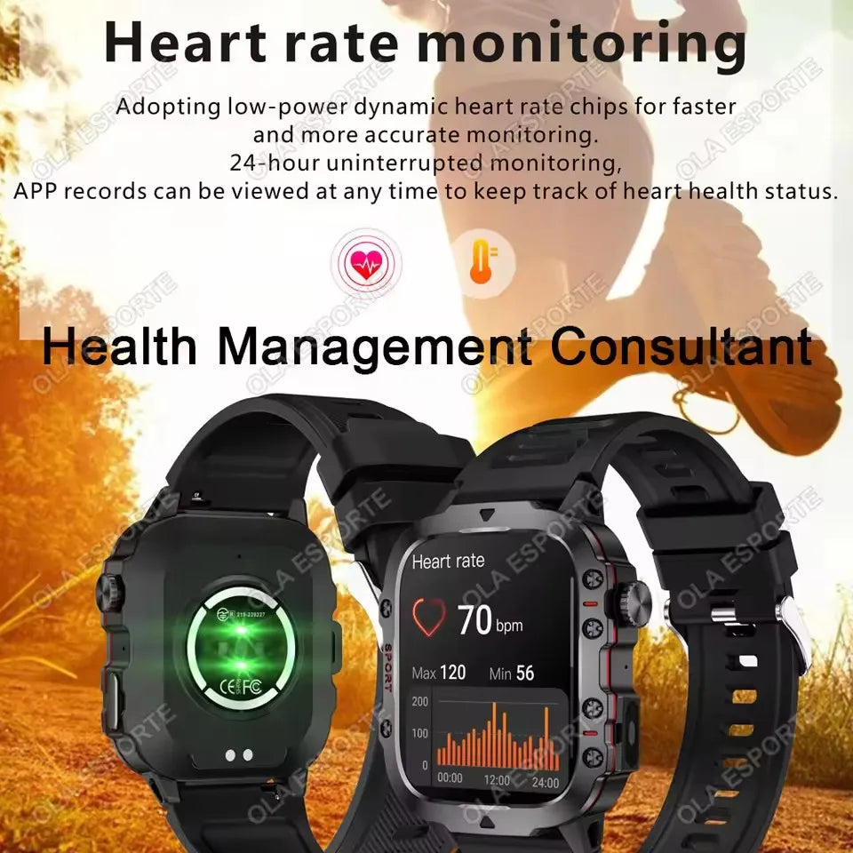 Outdoor 1.73-Inch Calling Smartwatch
