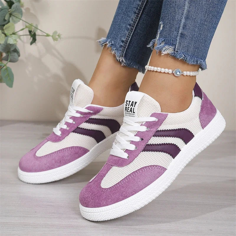 Women's Air Mesh Lace-Up Sneakers