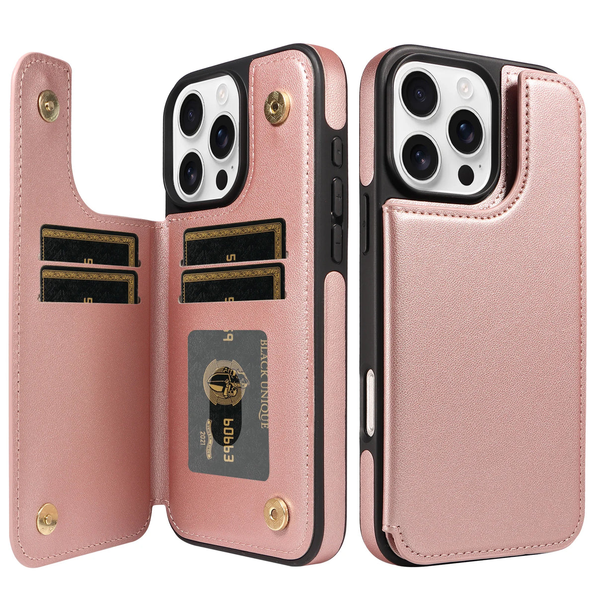 Flip Wallet Phone Case with Card Slots for iPhone 17 Pro, iPhone 17, iPhone 17 Pro Max, iPhone 17e, iPhone 16 Plus, iPhone 16, iPhone 16e, iPhone 16 Pro, iPhone 15 Pro, iPhone 15 Pro Max, iPhone 16 Pro Max, iPhone 15 & More Models