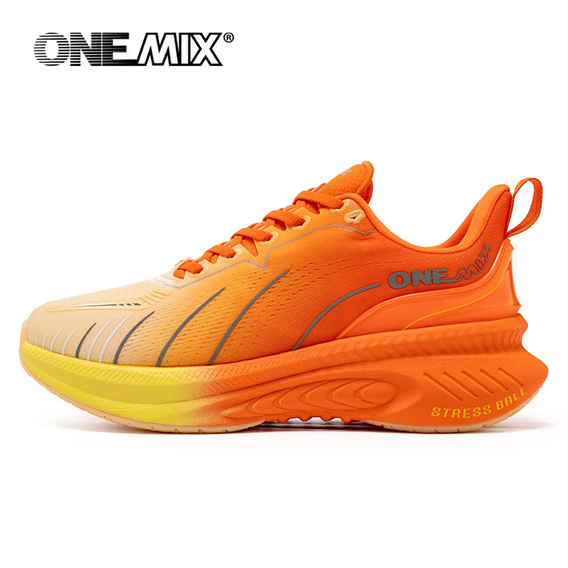 Unisex White Cushioned Running-Style Shoes