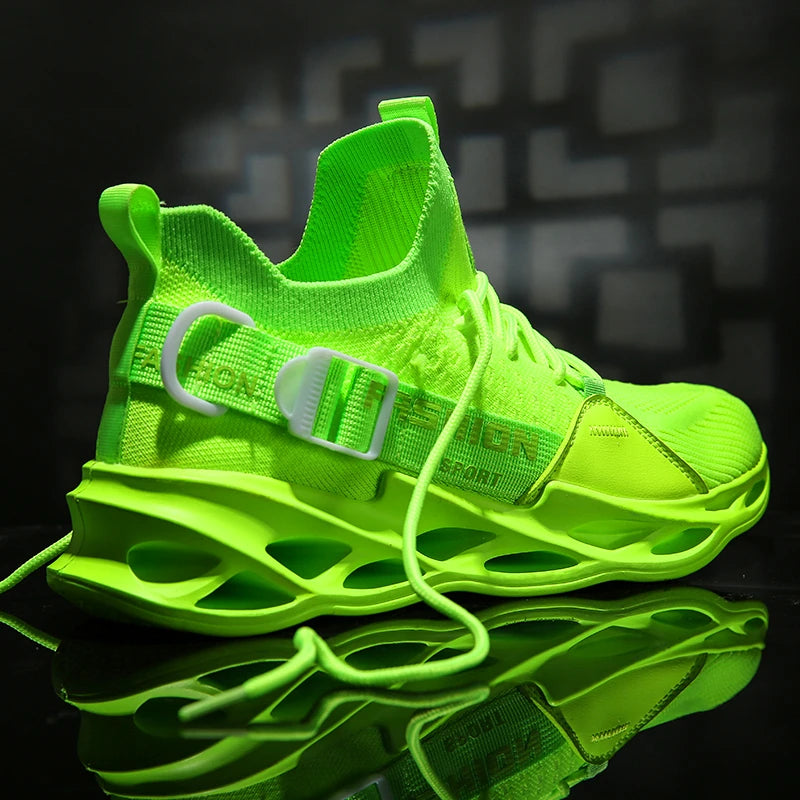 Unisex Thick-Sole Mesh Sneakers