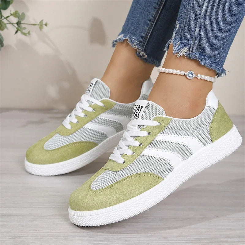 Women's Air Mesh Lace-Up Sneakers