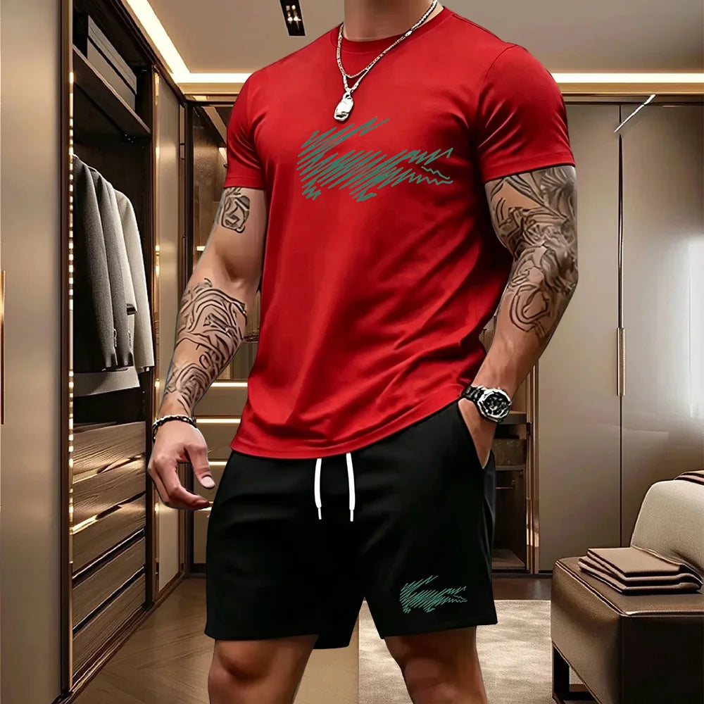 Men's Top & Shorts Set
