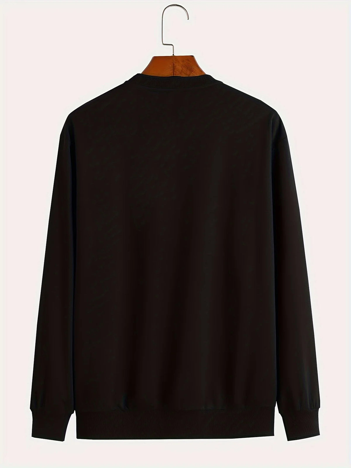 Men's Letter Print Crew-Neck Sweatshirt