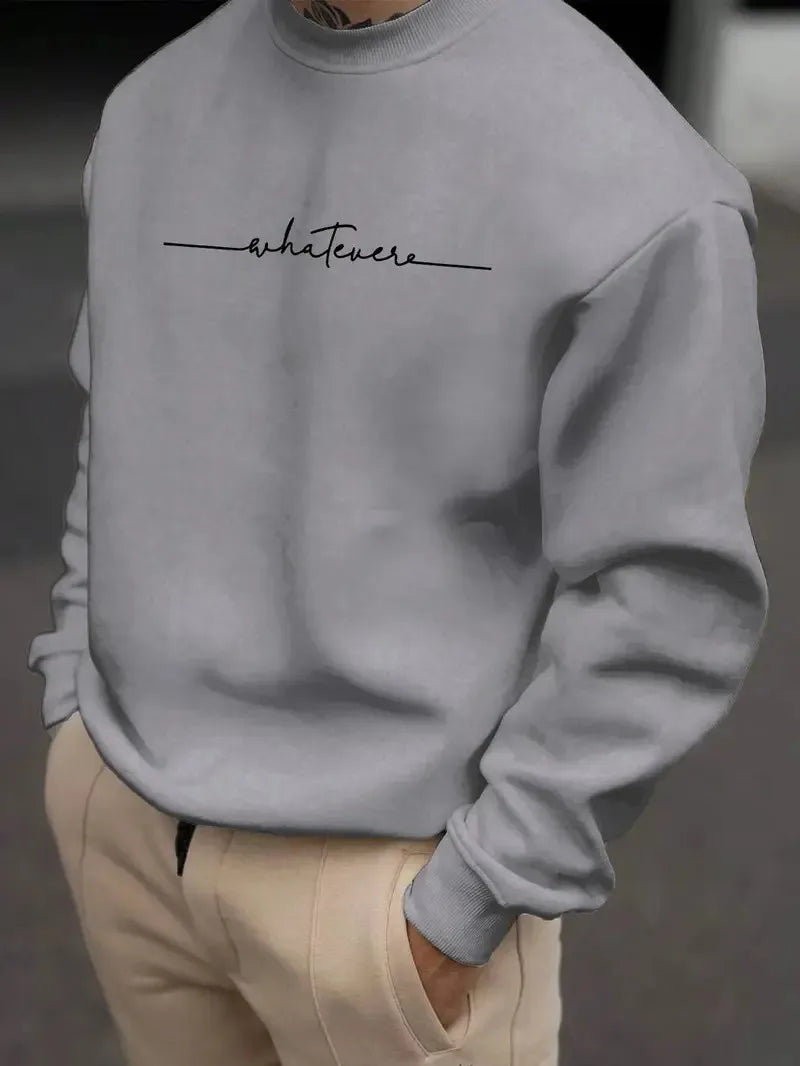 Men's Letter Print Casual Hoodie