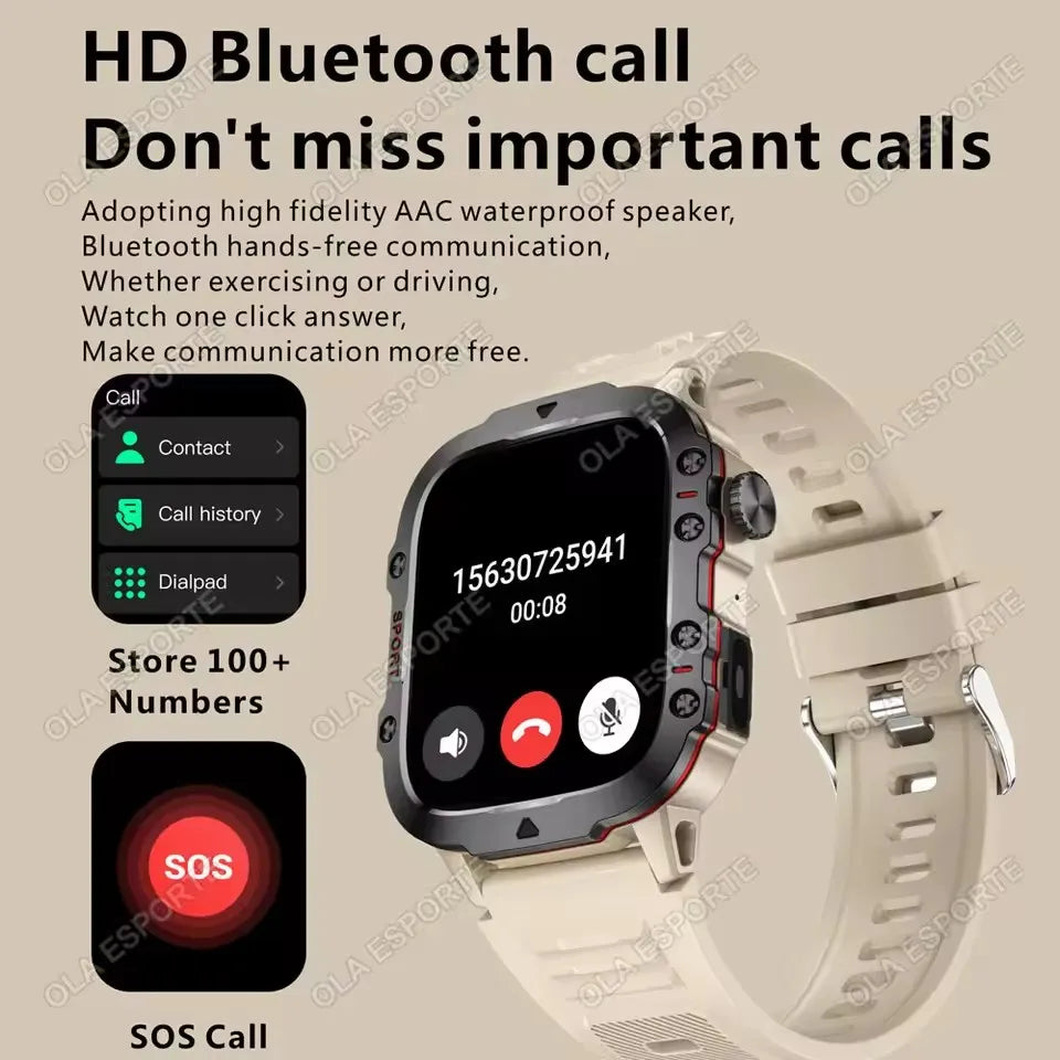 Outdoor 1.73-Inch Calling Smartwatch