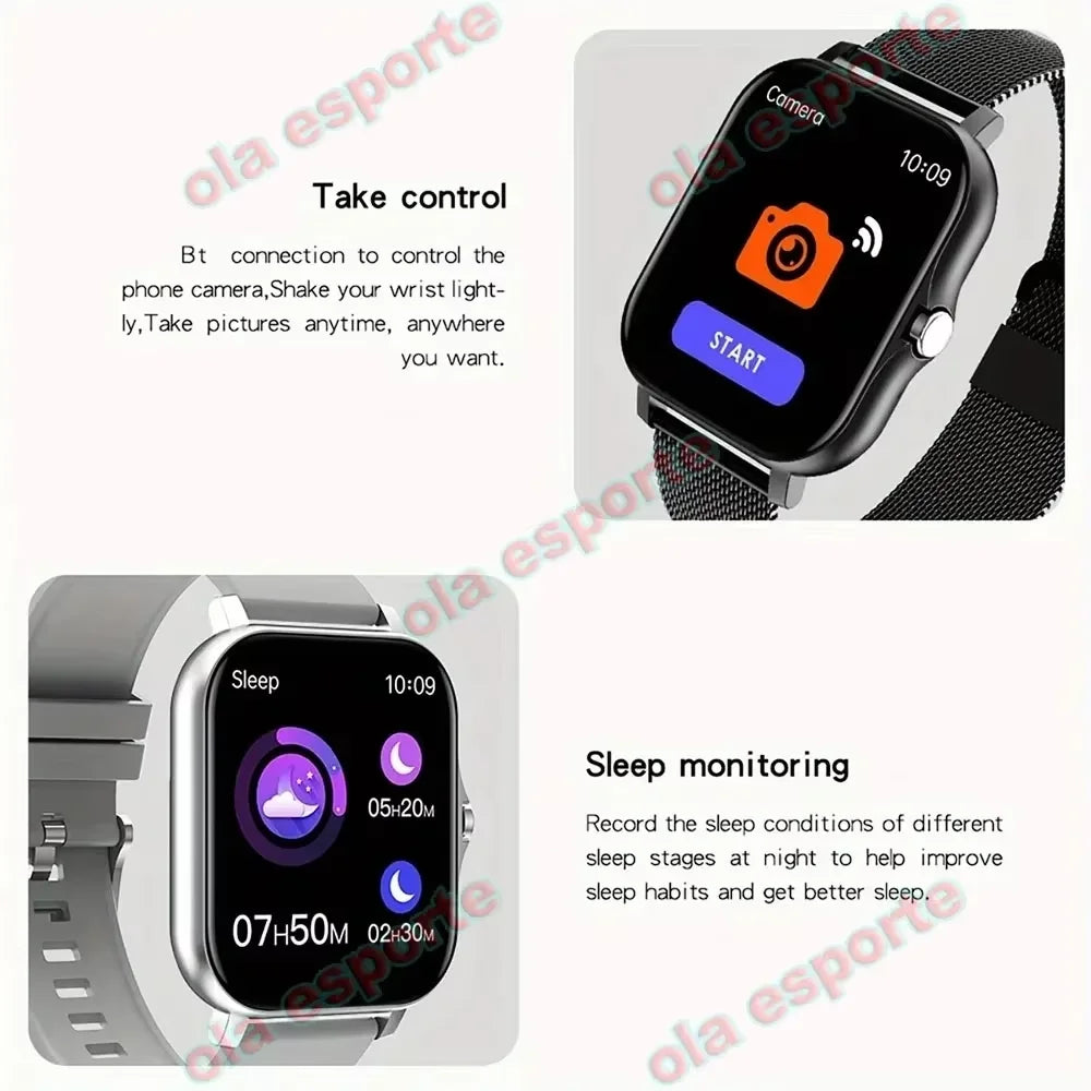 Outdoor 1.83-Inch Calling Smartwatch with Sleep Features