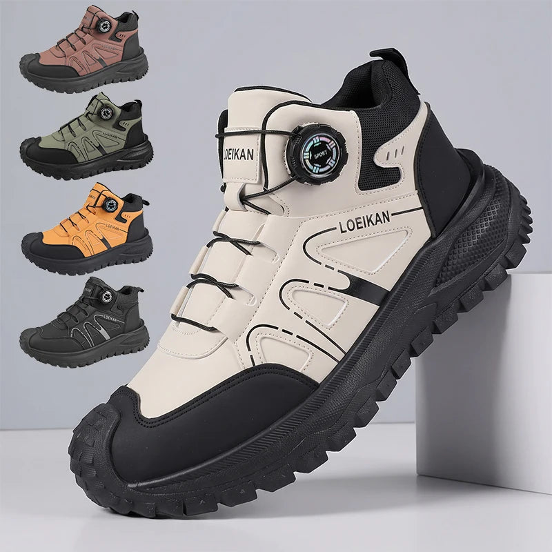 Unisex High-Top Chunky Sole Dial Closure Sneakers