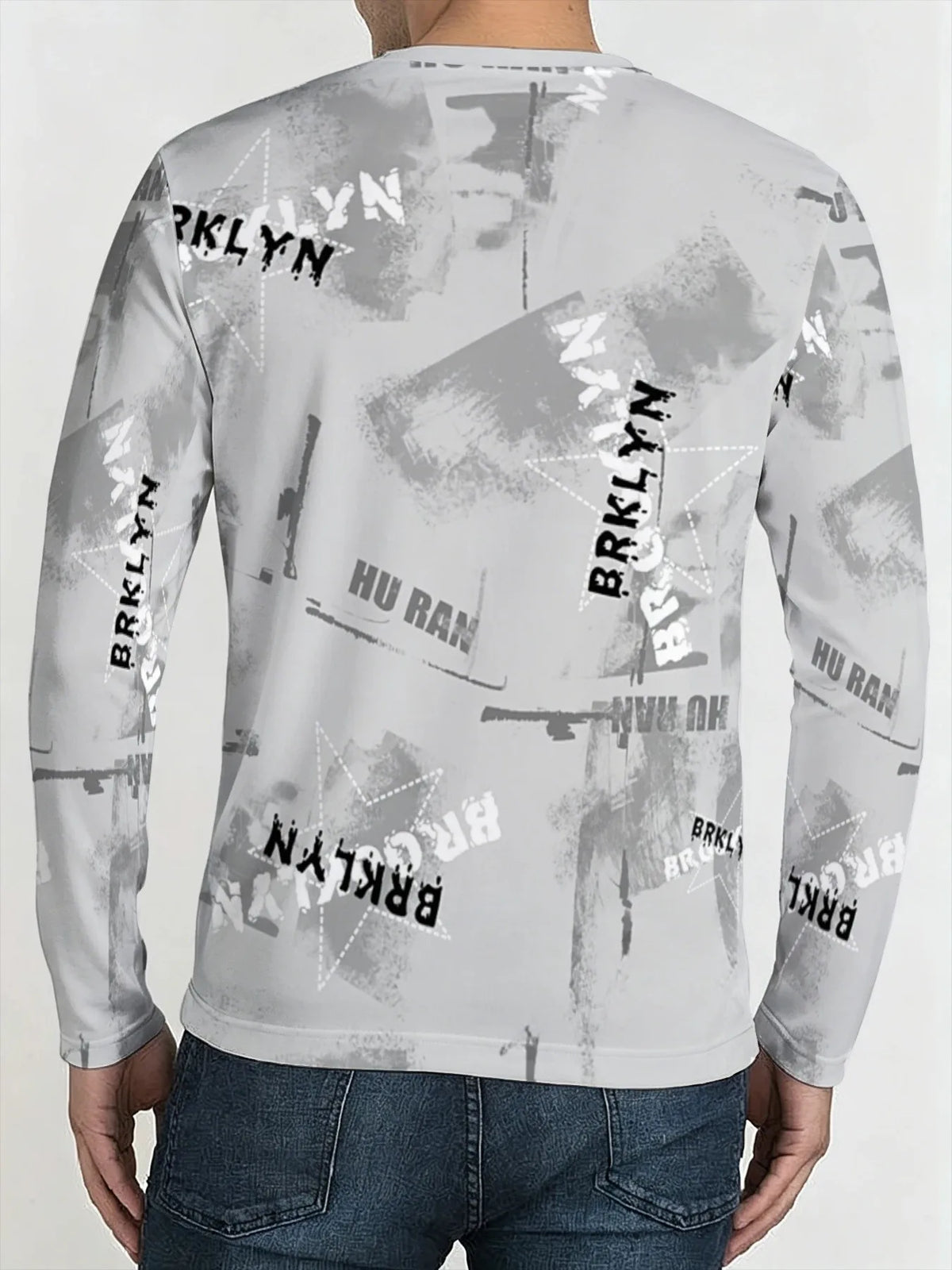 Men's Letter Print Sweatshirt & Pants Set