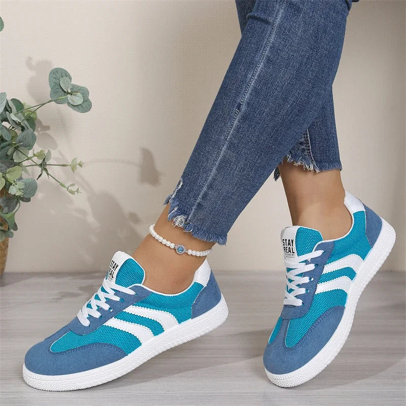 Women's Air Mesh Lace-Up Sneakers