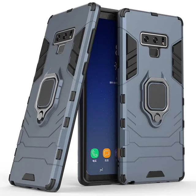 Ring Stand Phone Case for Samsung Galaxy A7 2018 A750, A9 2018, J4 Plus J4 Prime, J4 2018, S10E, A8 2018, S9 Plus, A8 Plus 2018, S10 Plus, J6 2018, S10, S8 Plus, S9, Note 9, S8, J6 Plus J6 Prime