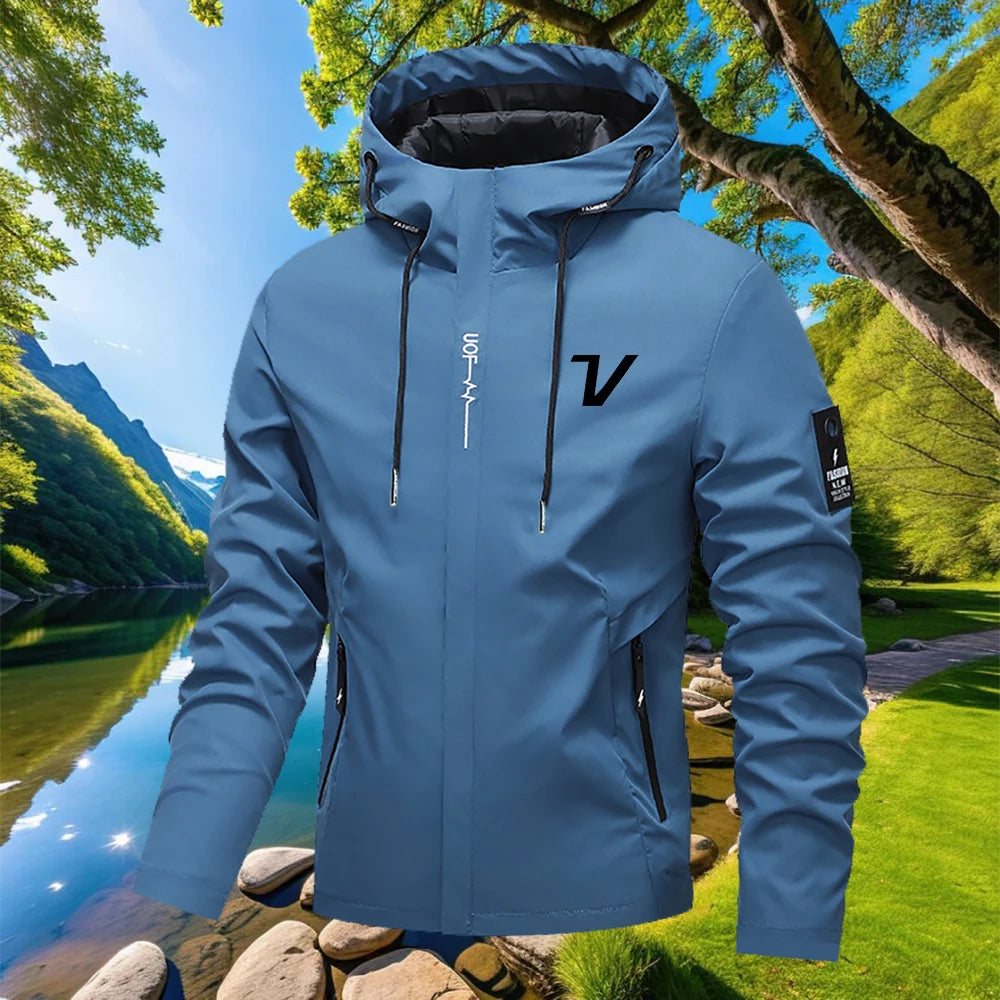 Men's Hooded Zip-Up Jacket
