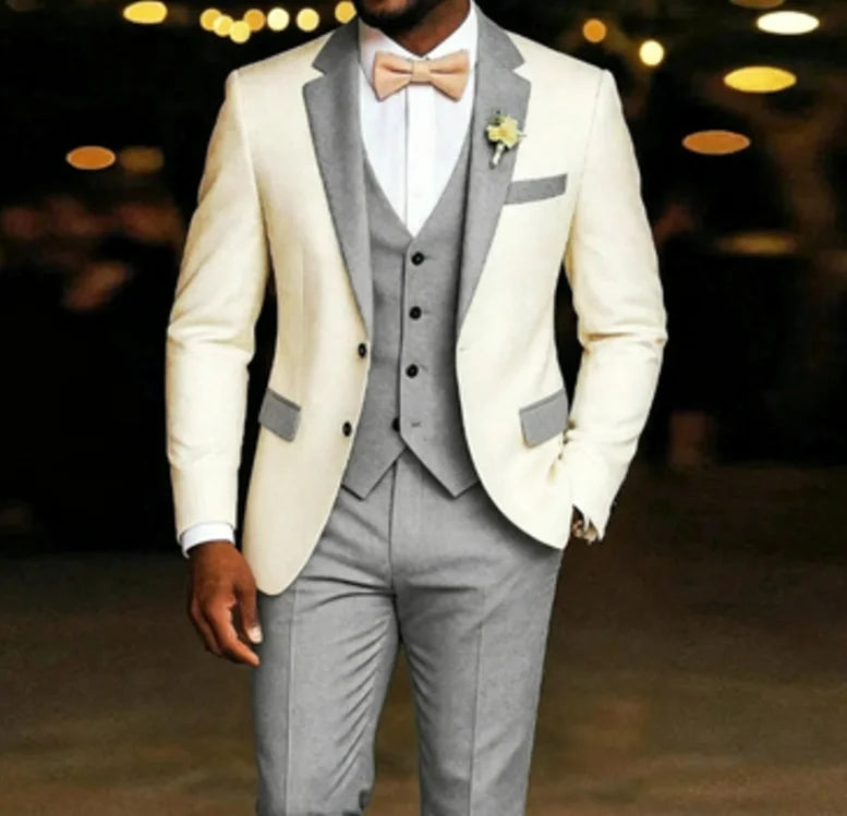Men's Light Green 3-Piece Suit Set — product view
