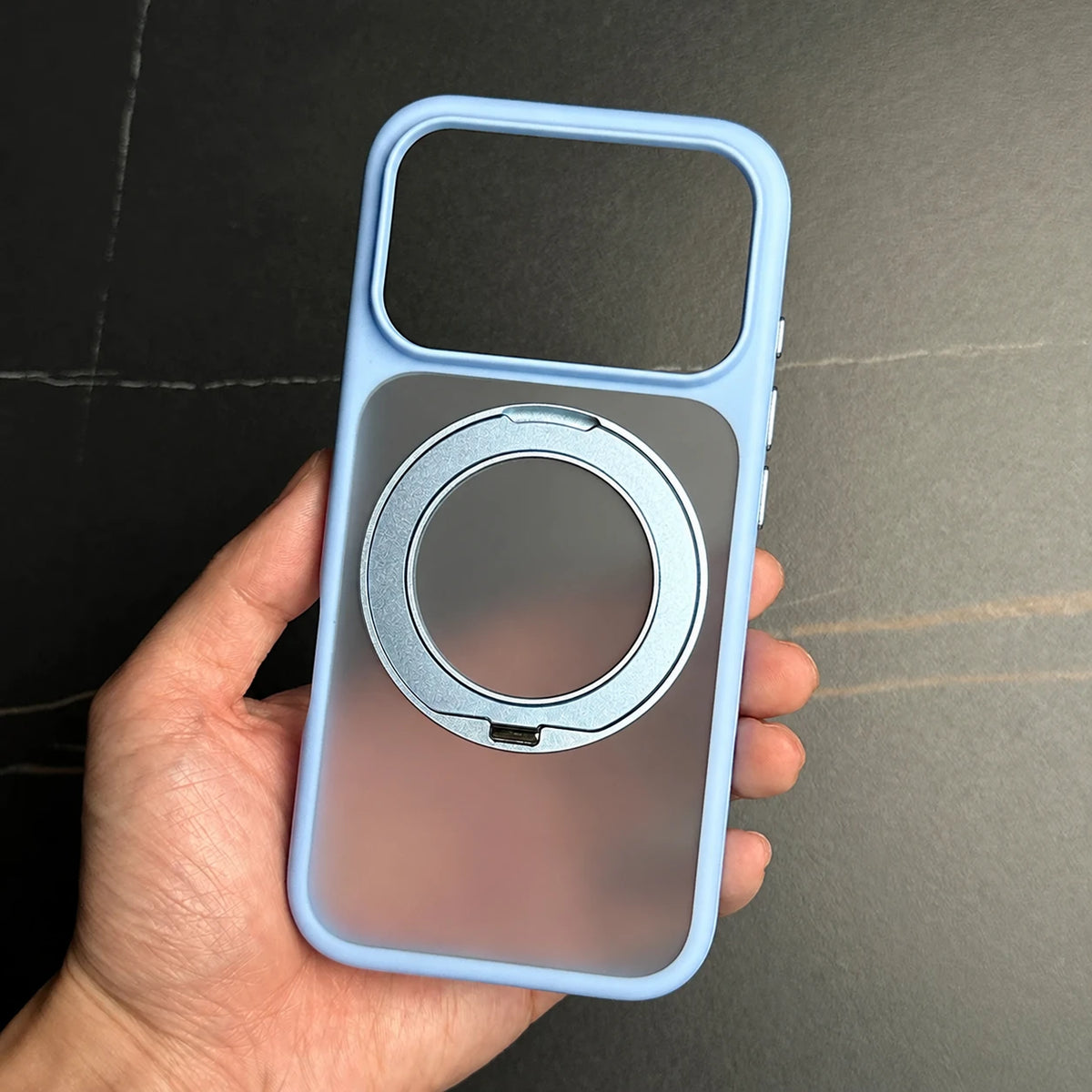 Matte Clear Magnetic Ring Phone Case for iPhone 17 Pro, iPhone 17 Pro Max, iPhone 18 Pro, iPhone 18 Pro Max