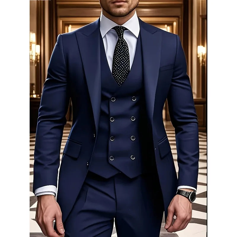 Men's Three-Piece Business Suit