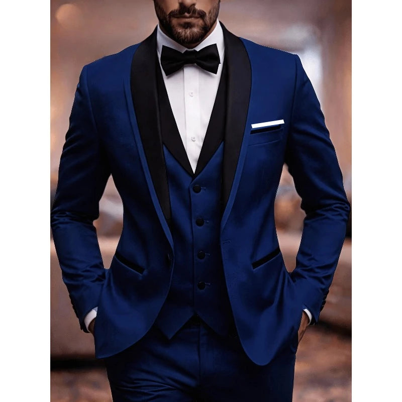 Men's British-Inspired Three-Piece Suit