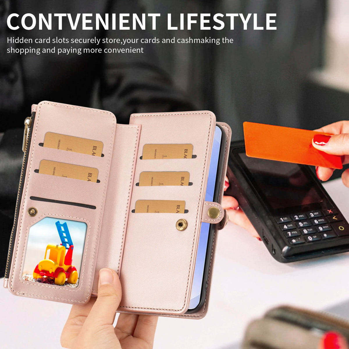 Crossbody Multi-Card Wallet Phone Case for Samsung Galaxy A13 4G, A14, A15 5G, A15 4G, A16, A17, A20, A21s, A05s, A12, A13 5G, A32 5G, A33 5G, A34, A35, A36, A37, A41, A42 5G, A22 5G, A22 4G, A23, A25, A26 5G, A30, A31, A32 4G, A50 & More Models