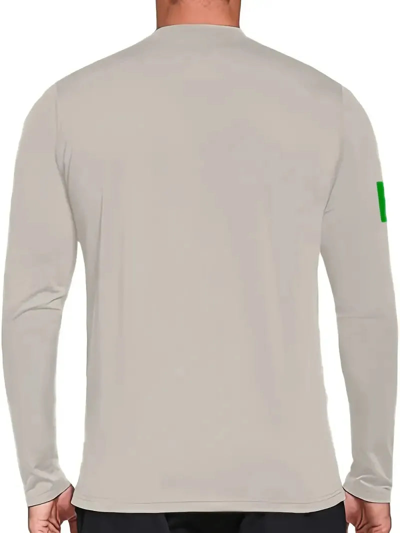 Men's Letter Print Long-Sleeve Casual T-Shirt