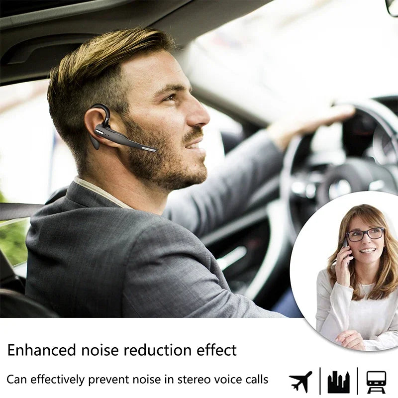 Rotating Bluetooth 5.0 Business Earpiece with Charging Case