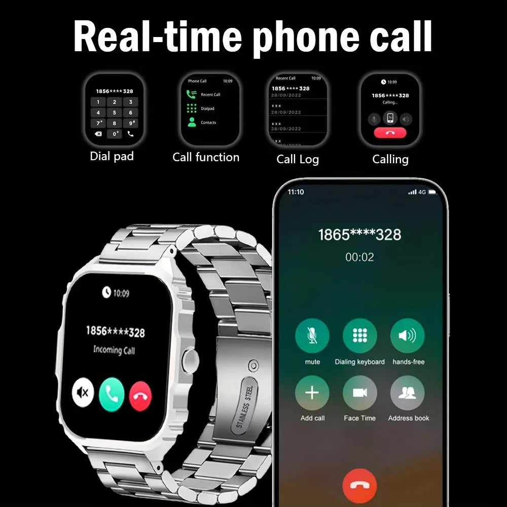 1.84-Inch Calling Smartwatch with Music Control