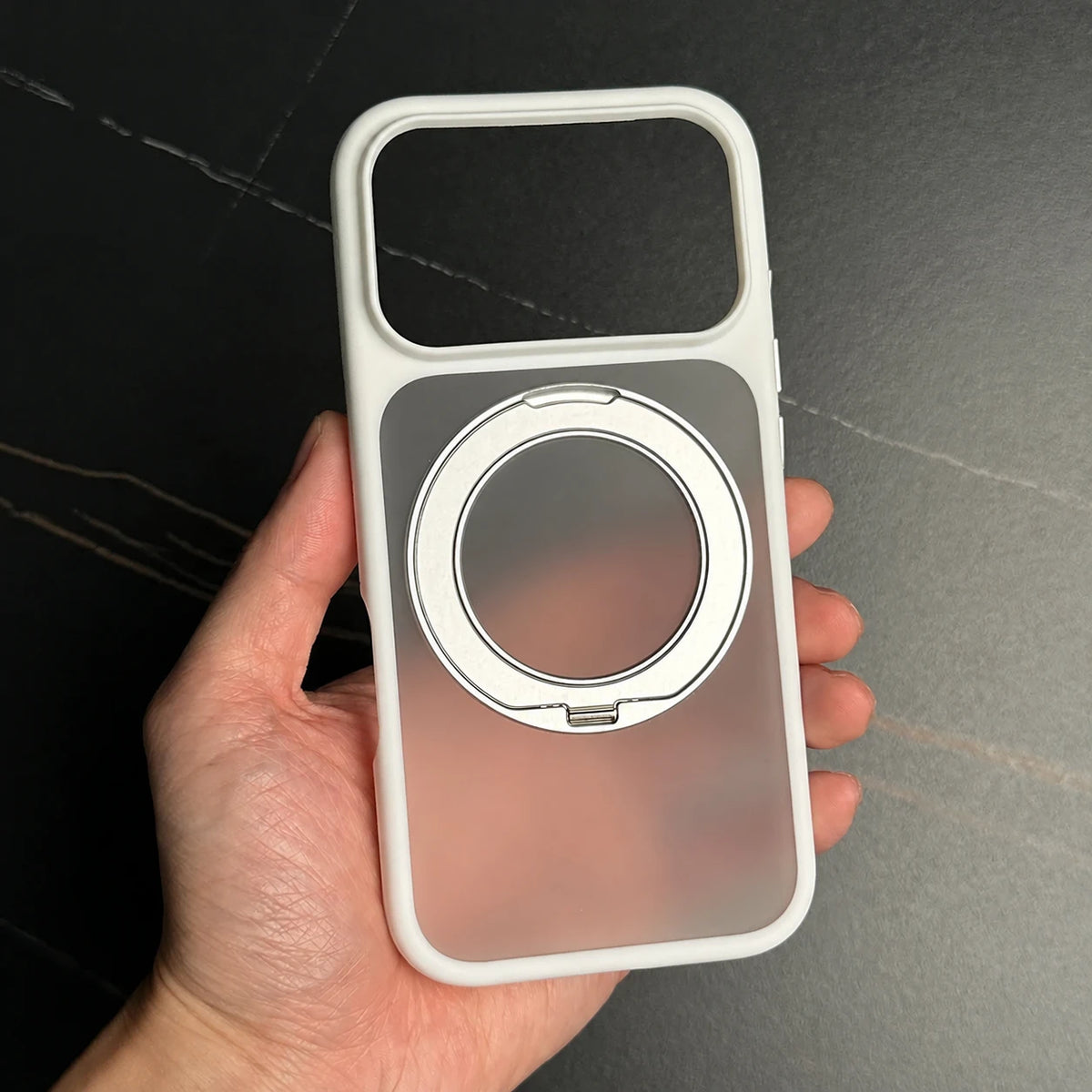 Matte Clear Magnetic Ring Phone Case for iPhone 17 Pro, iPhone 17 Pro Max, iPhone 18 Pro, iPhone 18 Pro Max