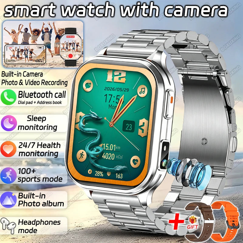 2.01-Inch Calling Smartwatch with Flashlight