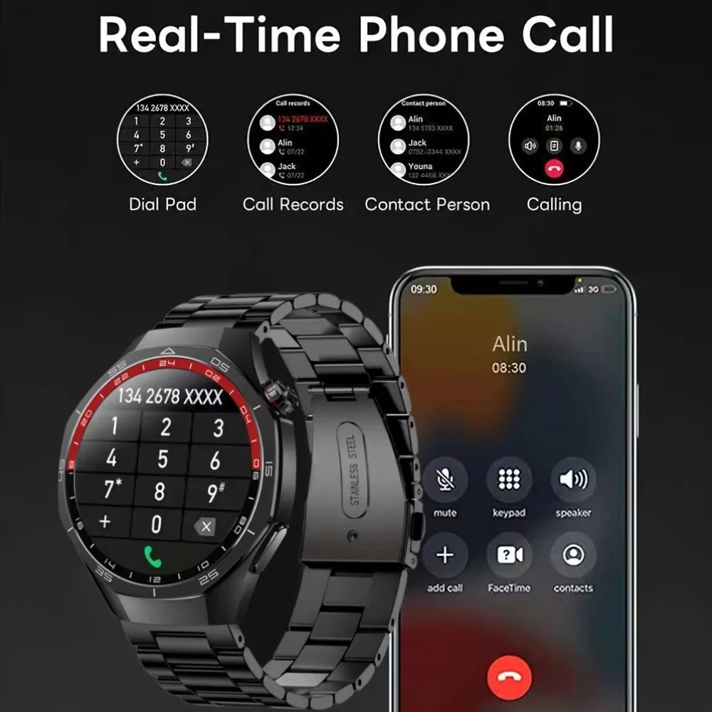 1.52-Inch Calling Smartwatch with Music Control