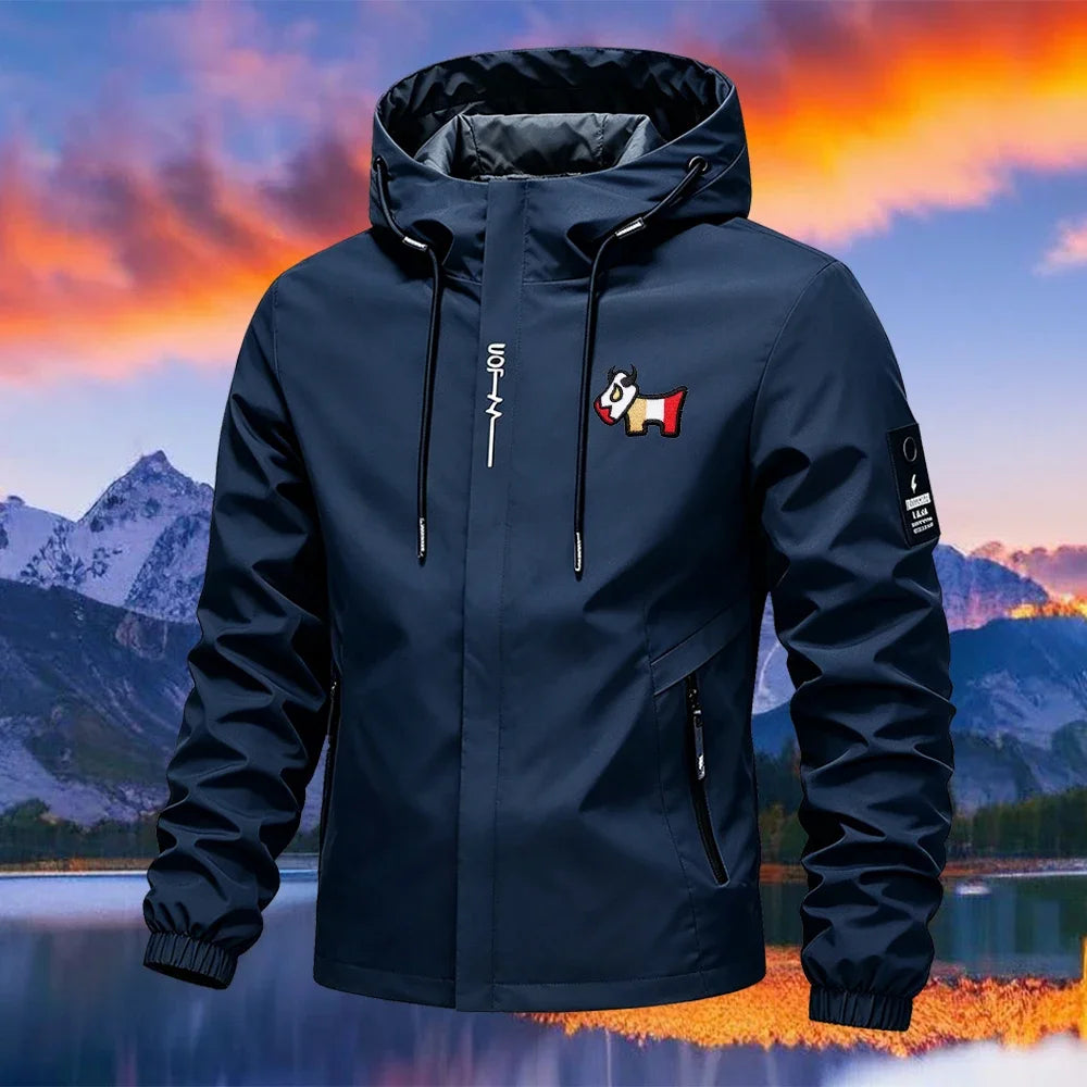 Men's Hooded Zip-Up Jacket