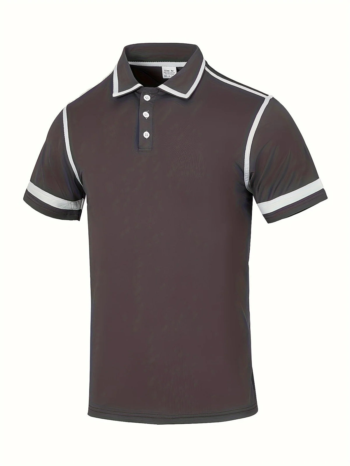 Men's Striped Short-Sleeve Polo Shirt