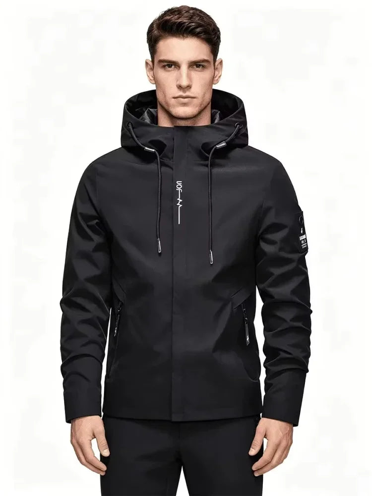 Men's Hooded Zip-Up Jacket