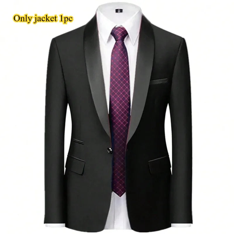 Men's Slim Fit Formal Suit & Blazer Options