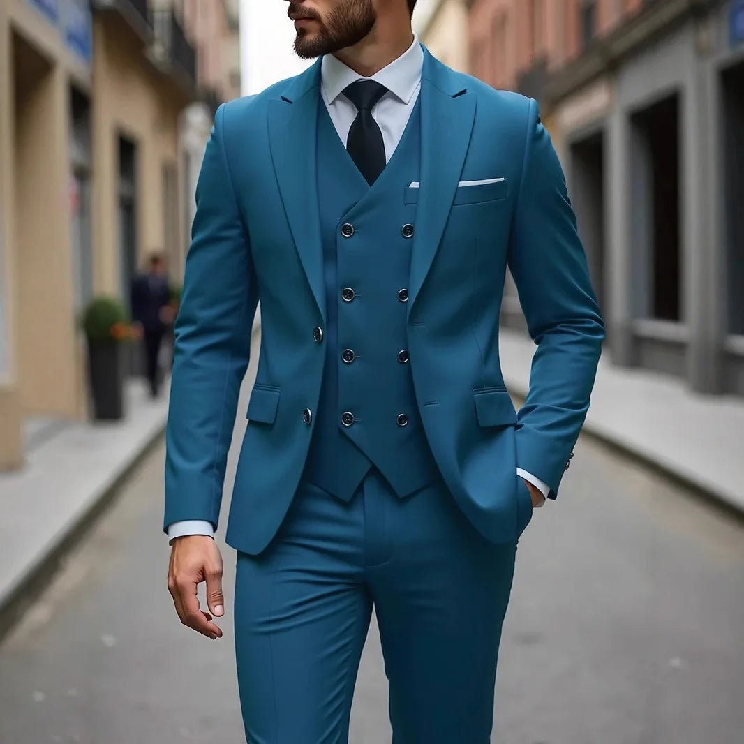 Men's Classic Three-Piece Tuxedo Suit