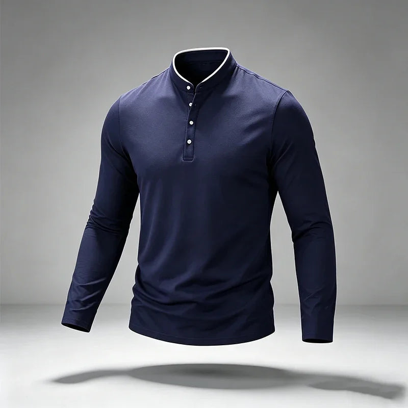 Men's Long-Sleeve Polo Shirt
